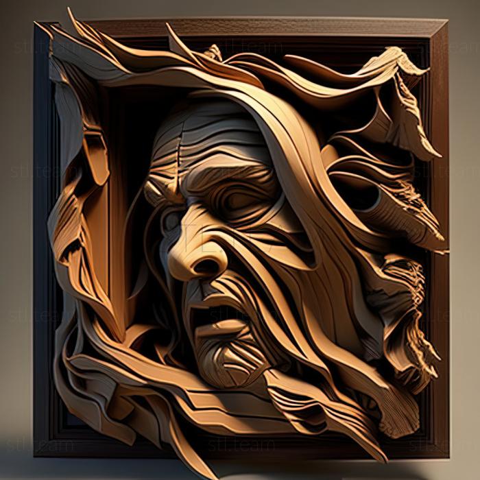 3D model Brian Neer American artist (STL)